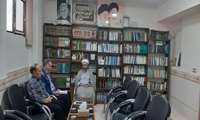  دیدار همکاران با حجت الاسلام علی اکبری امام جمعه شهر ماهنشان