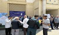 برگزاری میز خدمت جهادی در مصلی نماز جمعه به مناسبت هفته ملی مهارت