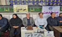 استقرار میز خدمت در نماز جمعه شهر خرمدره 